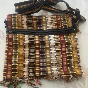 Colorful Striped Crossbody Bag